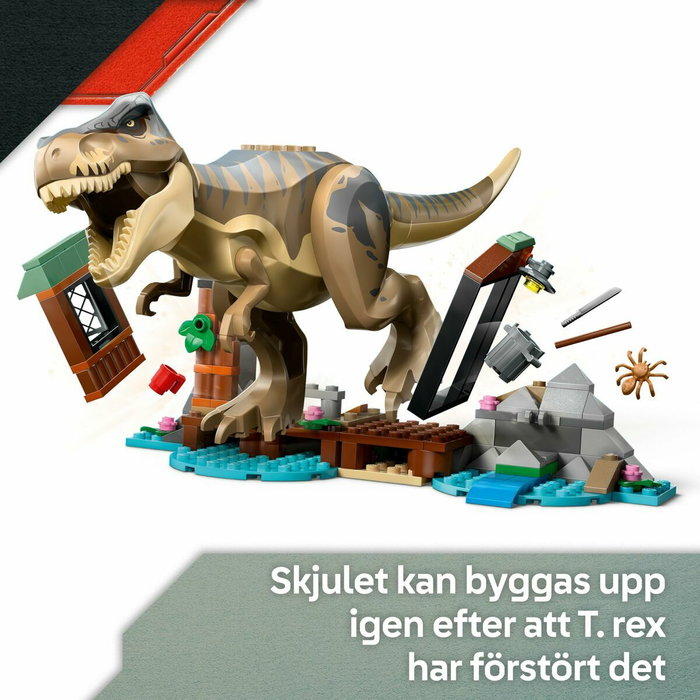 LEGO Jurassic World 76975 Huida por el río y caza T.Rex
