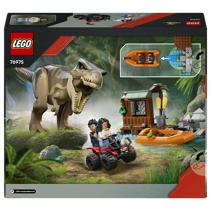 LEGO Jurassic World 76975 Huida por el río y caza T. rex