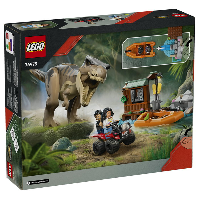 LEGO Jurassic World 76975 Huida por el río y caza T. rex