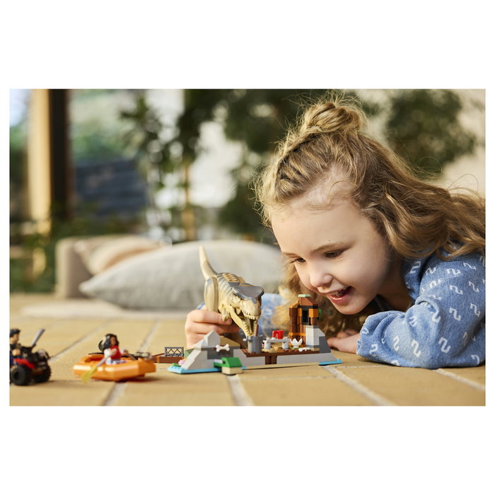 LEGO Jurassic World 76975 Huida por el río y caza T. rex