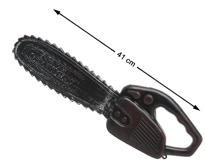Motosierra De Plástico 41 cm Para Disfraz De Zombie, Carnaval Y Halloween Motosierra De Plástico 41 cm Para Disfraz De Zombie, Carnaval Y Halloween