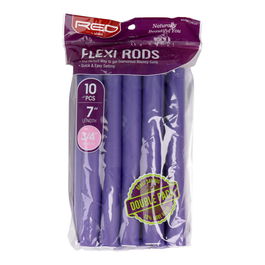 Red Kiss Flexi Rods 7" 3.4 Valuepk 10Pcs Purple Rulos Flexibles