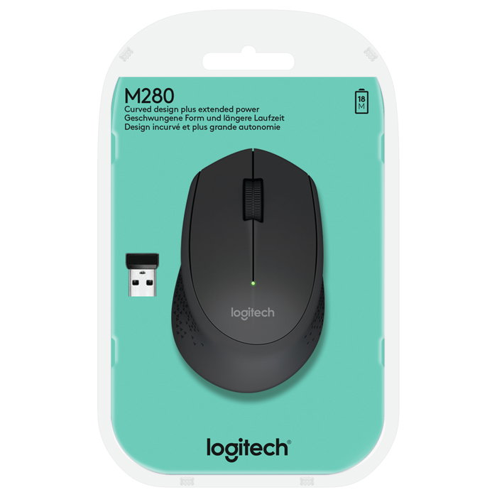 Logitech M280 Ratón Inalámbrico Negro