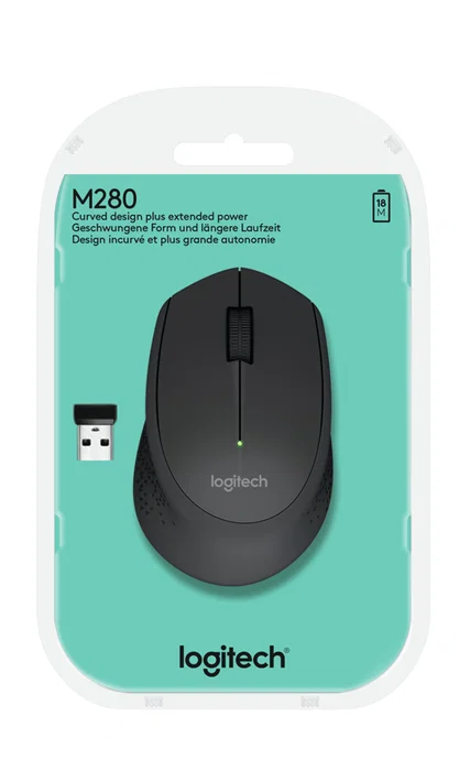 Logitech M280 Ratón Inalámbrico Negro