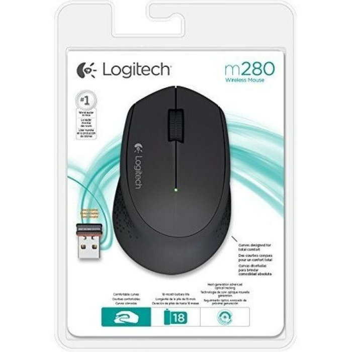 Logitech M280 Ratón Inalámbrico Negro