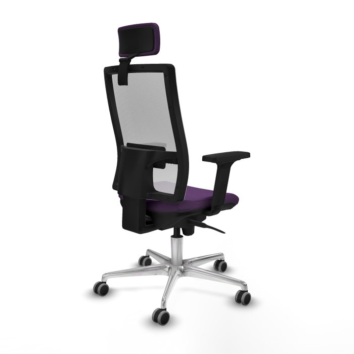 PIQUERAS Y CRESPO Silla de oficina Horna con Mecanismo Sincro, Morado y Blanco PIQUERAS Y CRESPO Silla de oficina Horna con Mecanismo Sincro, Morado y Blanco