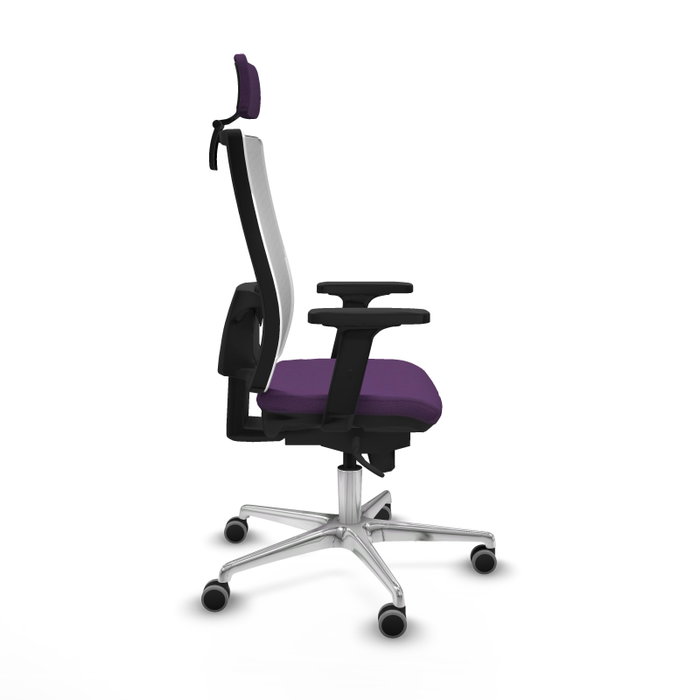 PIQUERAS Y CRESPO Silla de oficina Horna con Mecanismo Sincro, Morado y Blanco PIQUERAS Y CRESPO Silla de oficina Horna con Mecanismo Sincro, Morado y Blanco