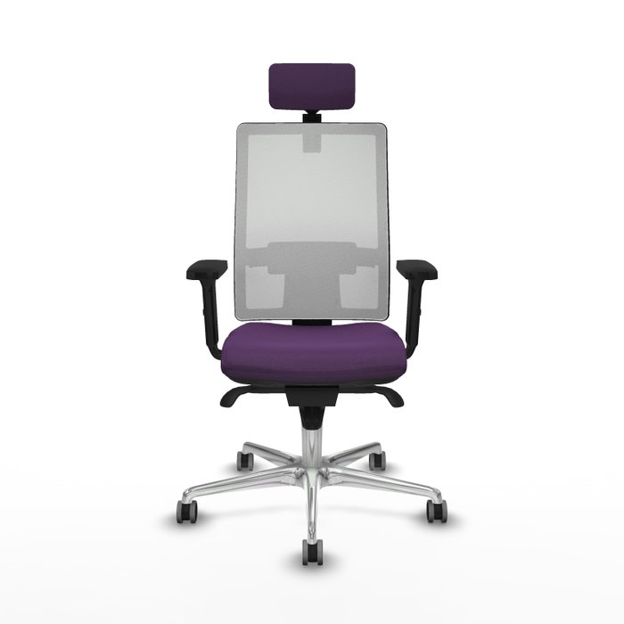 PIQUERAS Y CRESPO Silla de oficina Horna con Mecanismo Sincro, Morado y Blanco PIQUERAS Y CRESPO Silla de oficina Horna con Mecanismo Sincro, Morado y Blanco