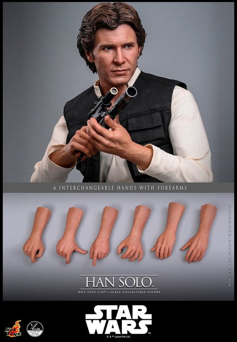 Hot Toys Star Wars Episode IV Han Solo Figura 1/4 (46 cm)
