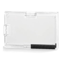 Durable Pushbox Duo Soporte para 1 Tarjetas 54x87 mm Plástico Transparente (Set de 10) (Set de 10)