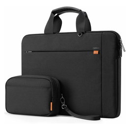 Inateck LB02014-15_BLACK Maletín para Portátil 15.6" (40.6 cm) Negro Resistente al Agua Spritzwassergeschützt con Cremallera y Compartimento para Tableta