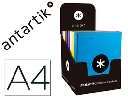 Antartik Carpeta 4 Anillas 40 mm Mixtas A4 Forrada Colores Surtidos