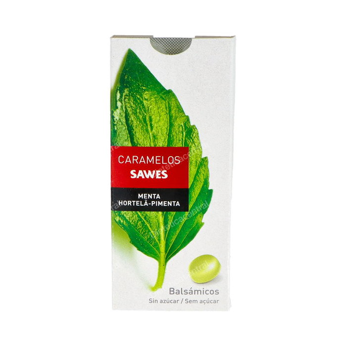SAWES Caramelos Balsámicos Sin Azúcar Sabor Menta Blister 22g SAWES Caramelos Balsámicos Sin Azúcar Sabor Menta Blister 22g