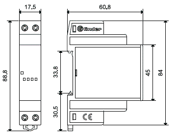 FINDER Relé de semiconductor 77.01 5A 90-265VAC