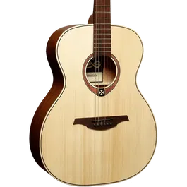 LAG Guitarra Acústica Lâg Auditorium Tramontane 70 - Natural, Folk, Abeto Engelmann Macizo, Caoba, Satinado