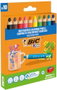 BIC Lápices de Colores Kids Multisuperficies 3 en 1 Estuche de 10