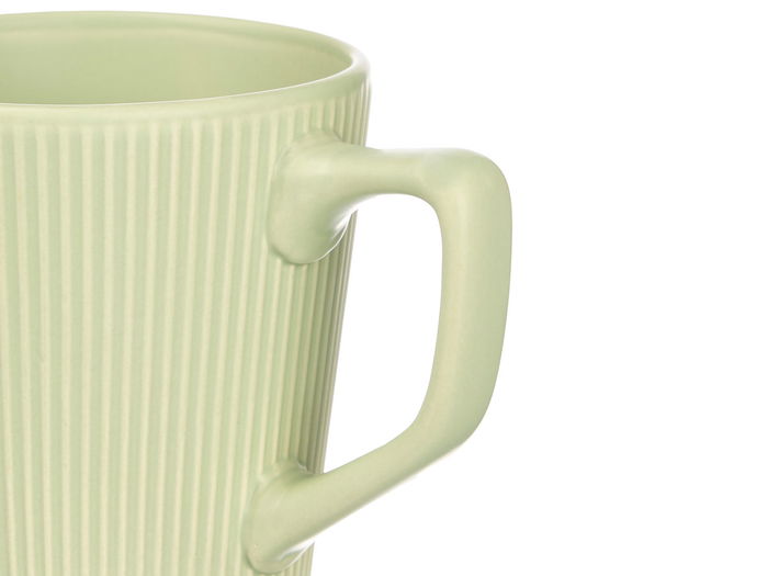 Vessia Taza Desayuno con Asa, Colores Vivos, 420ml, Cerámica, Apta para Lavavajillas y Microondas, 13.5 x 10.7 x 9.8 cm (Set de 24)