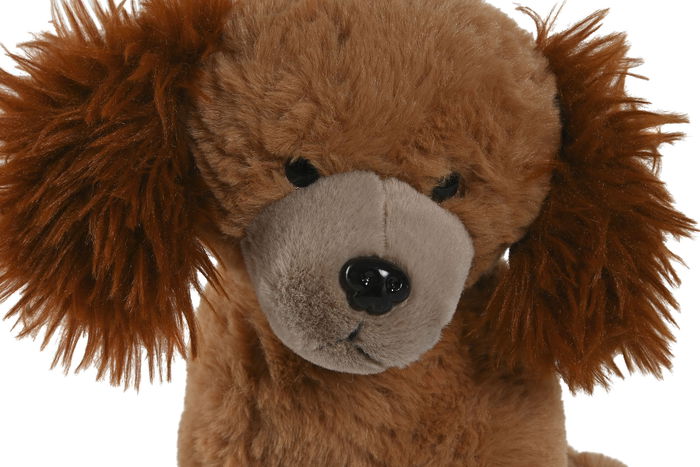 DKD Home Decor Peluche Perro Marron Gris Beige 22 x 23 x 15 cm (12 Unidades)