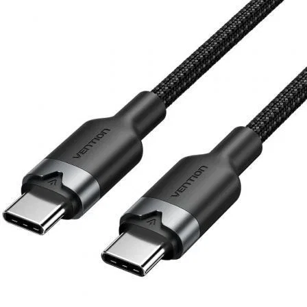 Vention Cable USB 2.0 Tipo-C 3A 60W 480Mbps 1m Negro Vention Cable USB 2.0 Tipo-C 3A 60W 480Mbps 1m Negro