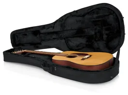 Gator Estuche ligero para guitarra dreadnought de 12 cuerdas - Negro