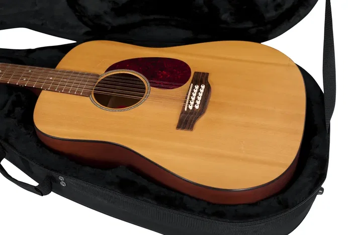Gator Estuche ligero para guitarra dreadnought de 12 cuerdas - Negro