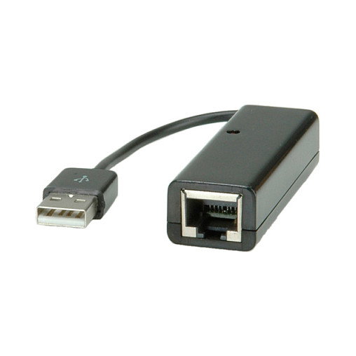 VALUE Adaptador USB 2.0 a RJ45 Ethernet, Negro, Full Duplex, 65 x 22 x 17 mm VALUE Adaptador USB 2.0 a RJ45 Ethernet, Negro, Full Duplex, 65 x 22 x 17 mm