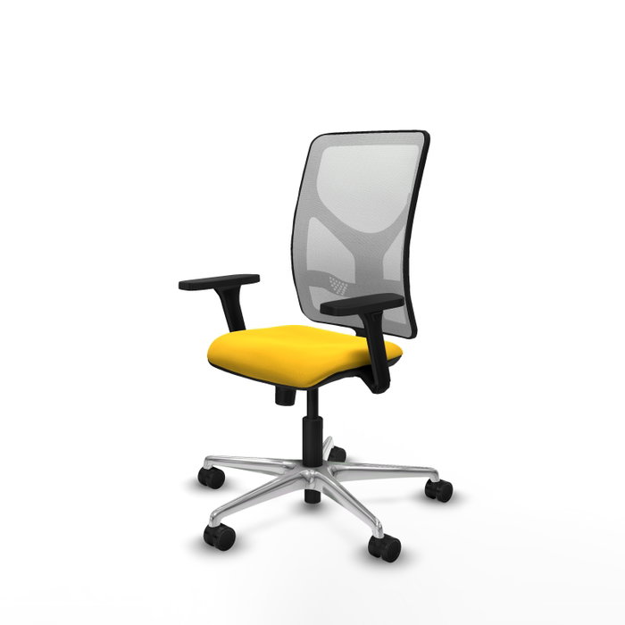 PIQUERAS Y CRESPO Silla de oficina Motilla con mecanismo Sincro, Amarillo y Blanco PIQUERAS Y CRESPO Silla de oficina Motilla con mecanismo Sincro, Amarillo y Blanco