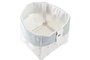 DKD Home Decor Set de 3 Cestas de Algodón y Poliéster Blanco y Multicolor