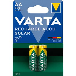 VARTA Batería recargable AA 1,2 V 800 mAh - Pack de 2 unidades (56736)