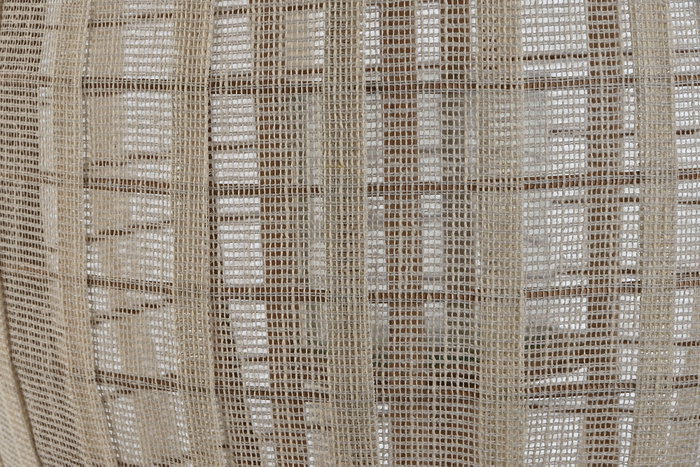 DKD Home Decor Portavelas de Madera y Lino Crudo