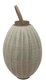 DKD Home Decor Portavelas de Madera y Lino Crudo