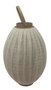 DKD Home Decor Portavelas de Madera y Lino Crudo