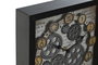 DKD Home Decor Reloj de Pared Vintage Negro Blanco Metal Cristal 27.5 x 40.5 x 6.5 cm (2 Unidades)