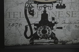 DKD Home Decor Reloj de Pared Vintage Negro Blanco Metal Cristal 27.5 x 40.5 x 6.5 cm (2 Unidades)