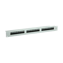 VALUE Panel de parches Kat.6 Class E de 24 puertos, 48,26 cm, gris