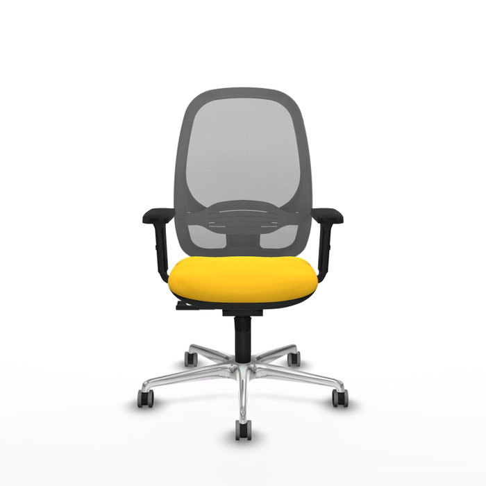 PIQUERAS Y CRESPO Silla de oficina Cilanco con mecanismo Sincro, Amarillo y Gris PIQUERAS Y CRESPO Silla de oficina Cilanco con mecanismo Sincro, Amarillo y Gris