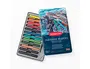 Derwent Barra Acuarelable Inktense Caja Metálica de 12 Unidades Colores Surtidos, Trazos Vivos Solubles en Agua