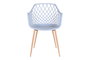 DKD Home Decor Silla Urban Azul Celeste 58 x 85 x 54 cm (4 Unidades)