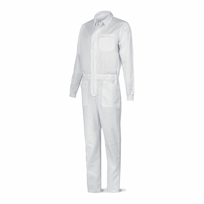 Marca Mono de trabajo en tejido tergal blanco talla 56 Marca Mono de trabajo en tejido tergal blanco talla 56