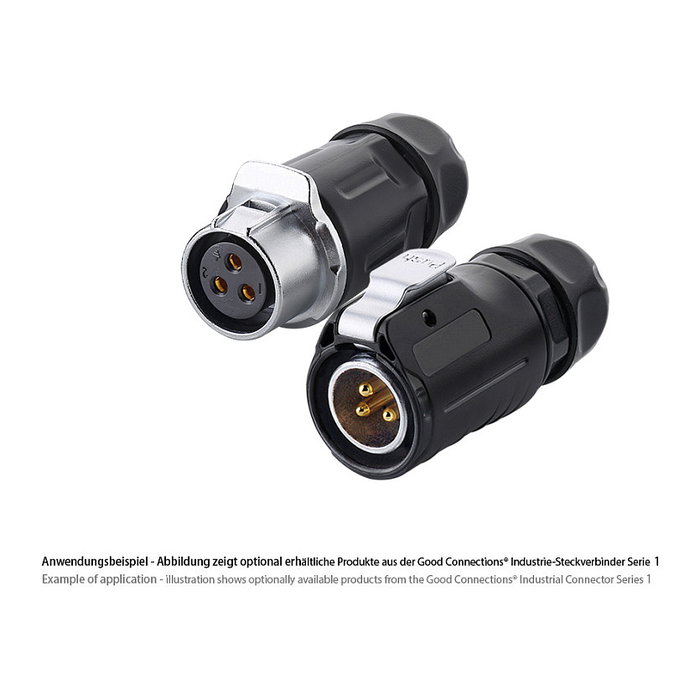 GoodConnections Conector industrial S1 - Power 3-Pin M20