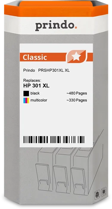 Prindo Multipack negro / varios colores PRSHP301XL Classic XL