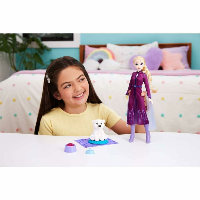 Mattel Disney Frozen - Muñeca Elsa y Osito con Accesorios para Cuidar Animal Mattel Disney Frozen - Muñeca Elsa y Osito con Accesorios para Cuidar Animal