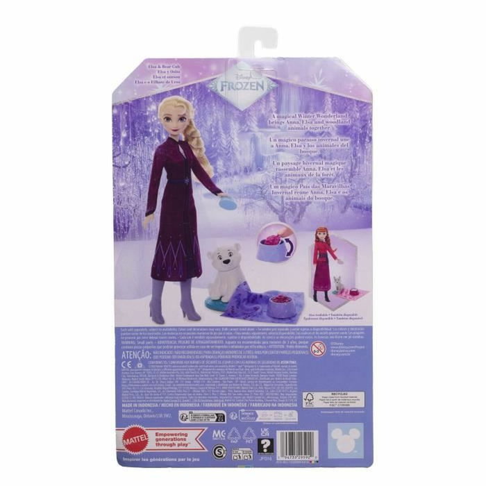 Mattel Disney Frozen - Muñeca Elsa y Osito con Accesorios para Cuidar Animal Mattel Disney Frozen - Muñeca Elsa y Osito con Accesorios para Cuidar Animal
