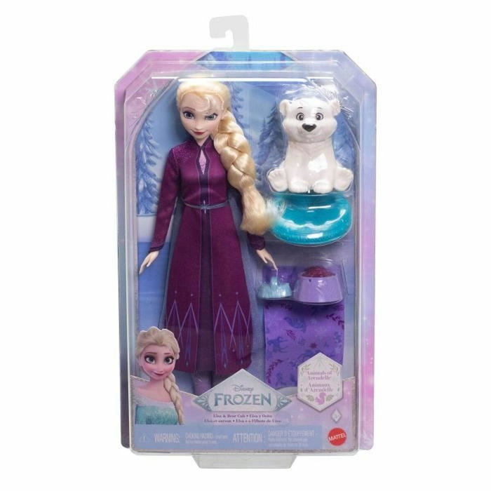 Mattel Disney Frozen - Muñeca Elsa y Osito con Accesorios para Cuidar Animal Mattel Disney Frozen - Muñeca Elsa y Osito con Accesorios para Cuidar Animal