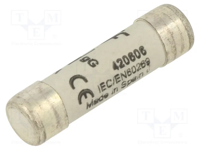 DF ELECTRIC Fusible de cartucho 8x31mm de cerámica 6A DF ELECTRIC Fusible de cartucho 8x31mm de cerámica 6A