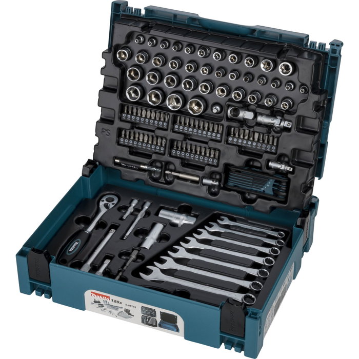 Makita E-08713 Juego de herramientas de 120 piezas MAKPAC