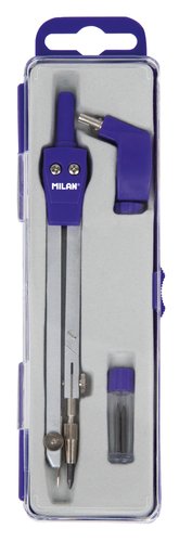 Milán Compás Serie Acid Azul con Adaptador y 2 Minas Milán Compás Serie Acid Azul con Adaptador y 2 Minas