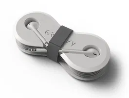 Groovy Auriculares con Micrófono, Conector Jack 3,5 mm y Enrollador de Cables, Color Blanco