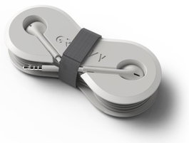 Groovy Auriculares con Micrófono, Conector Jack 3,5 mm y Enrollador de Cables, Color Blanco