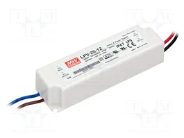 MEAN WELL LPV-20-12 Alimentador LED 20W 12VDC 1,67A